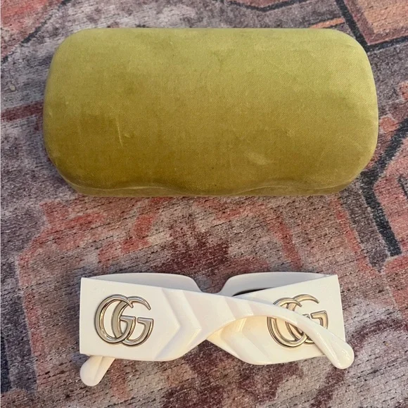 Gucci rectangle frame sunglasses - Picture 2 of 3